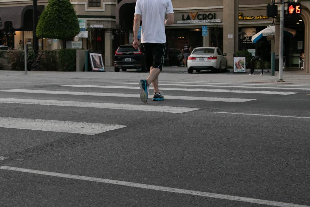 Los Angeles, CA – Dodge Durango Hits Pedestrian on 8th St