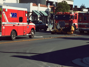 Motorcyclist Injured in Crash at N Boylston St and W Sunset Blvd